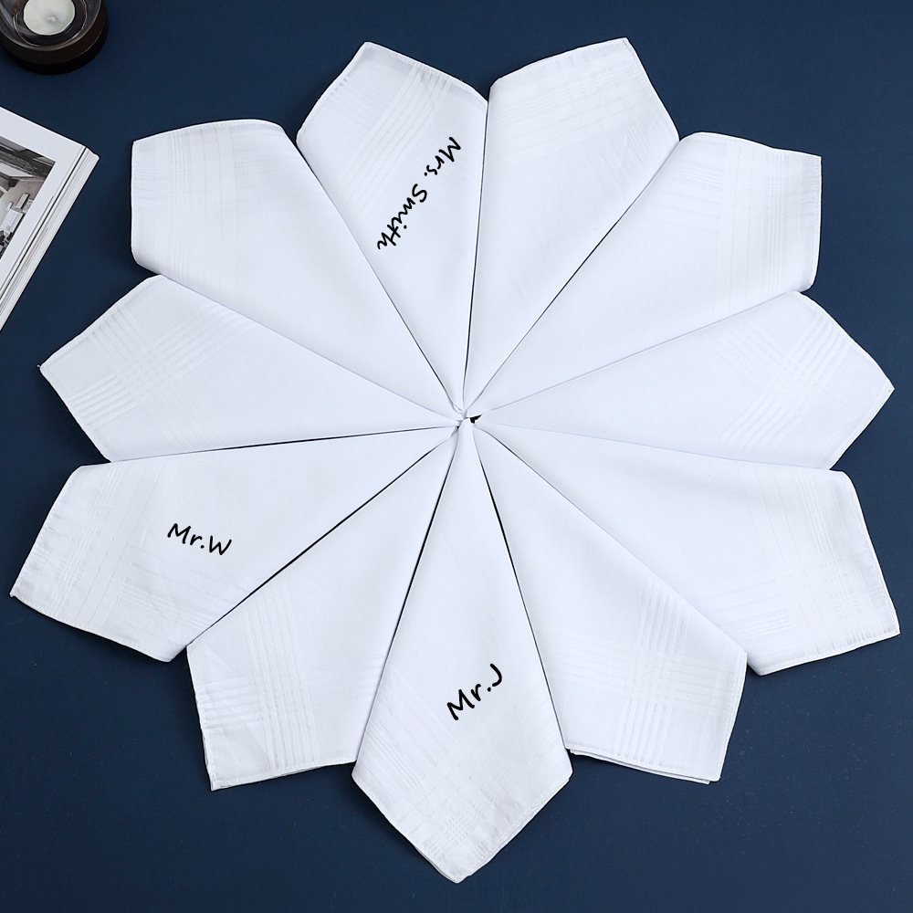 Personalized Custom Text Cotto - đánh giá và giá Handkerchief Cotton Men