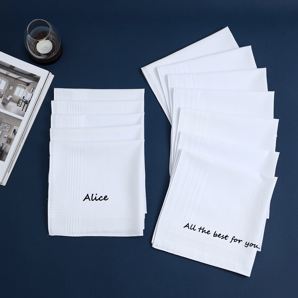 Personalized Custom Text Cotto - đánh giá và giá Handkerchief Cotton Men