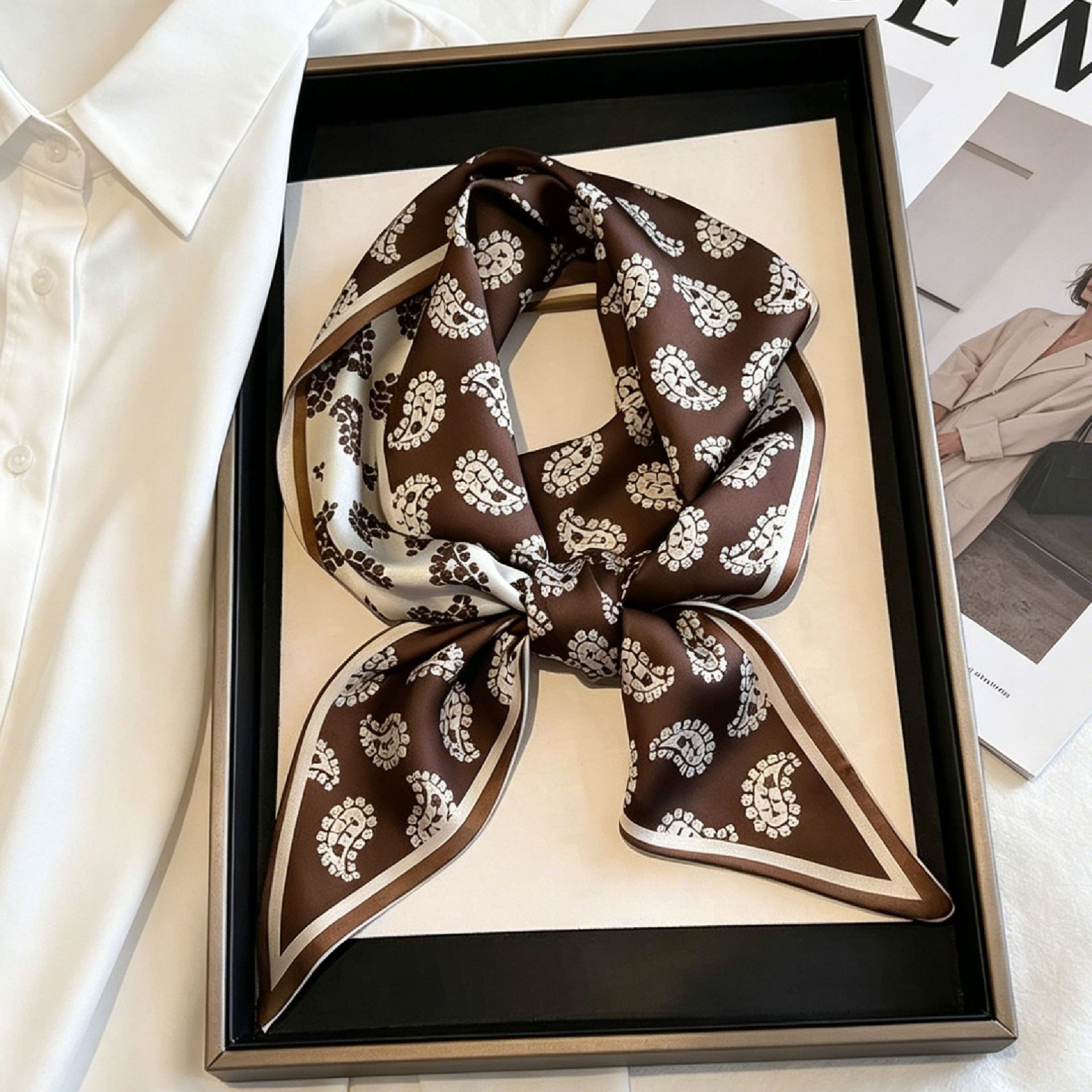 Luxury Long Neckerchief Skinny - đánh giá và giá Ascot Neck Scarf