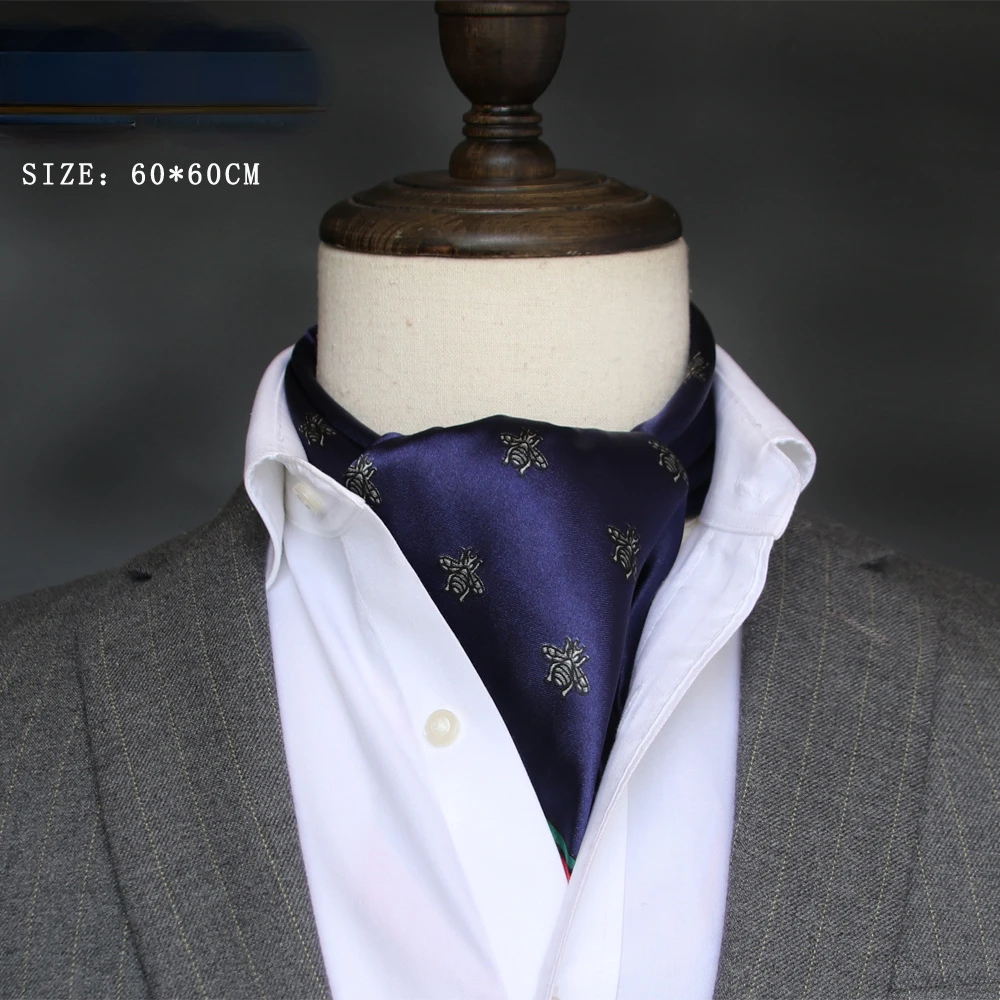 British Men's Silk Scarf Small - đánh giá và giá Ascot Neck Scarf