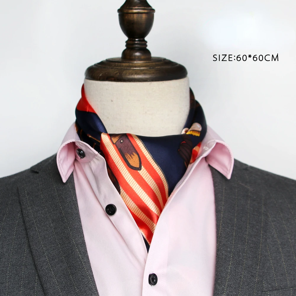 British Men's Silk Scarf Small - đánh giá và giá Ascot Neck Scarf