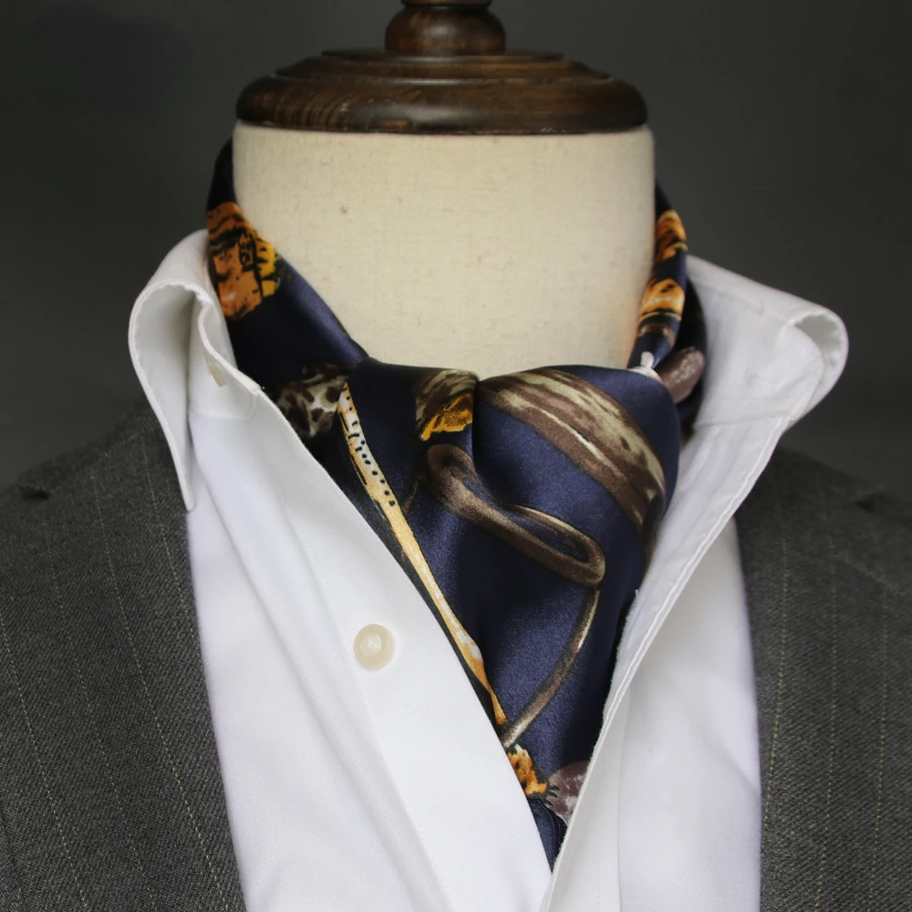 British Men's Silk Scarf Small - đánh giá và giá Ascot Neck Scarf