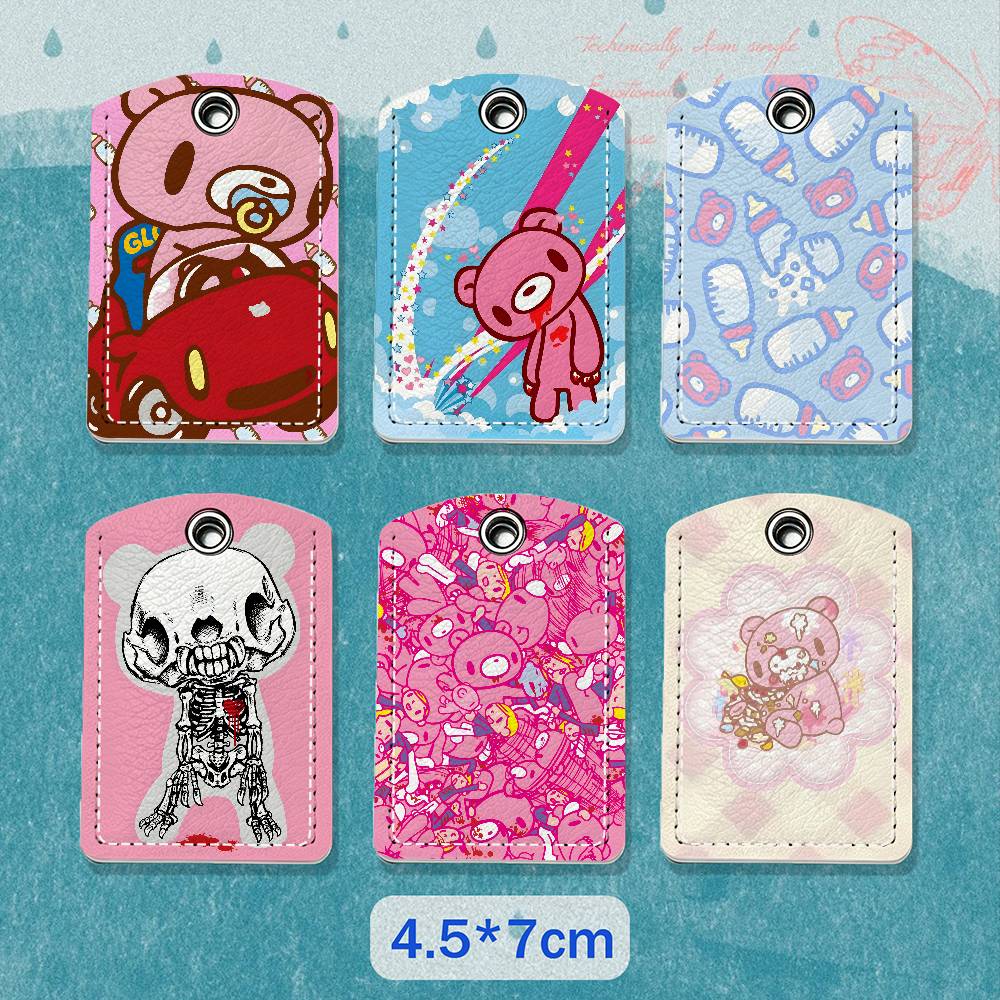 Cartoon G-Gloomy Bear Leather  - đánh giá và giá Lanyard Badge Holder