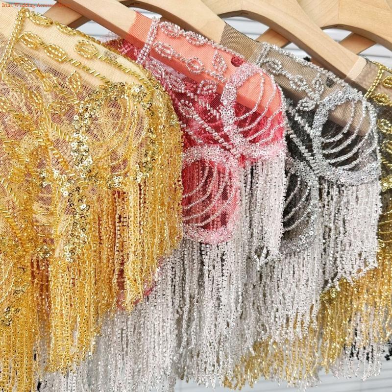 G92D Thêu sequin tua rua đính  - đánh giá và giá Stole Wedding Shawl