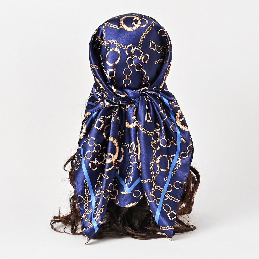 90cm Satin Square Scarf Women  - đánh giá và giá Scarf Silk Square